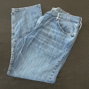 Wrangler Authentics Mens Straight Leg Jeans Medium Wash 40x30 (37x28 true) Denim